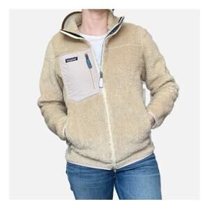 Patagonia Classic Retro X Fleece Full Zip Jacket Dark Natural Cream Small